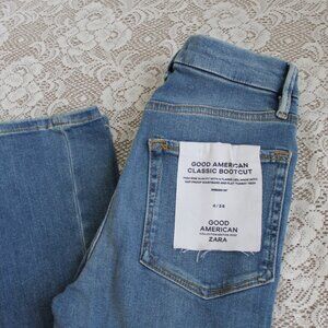 Good American Classic Bootcut Jeans ZARA Women's Size 4 Soft Comfy Fall Jeans